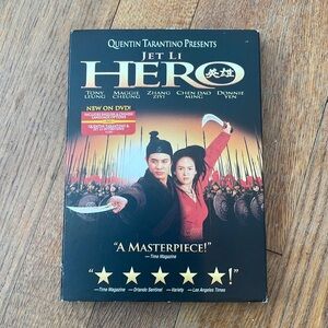 HERO Jet Li dvd English‎ & Chinese language options Quentin Tarantino interviews